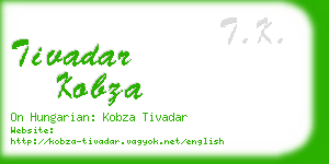 tivadar kobza business card